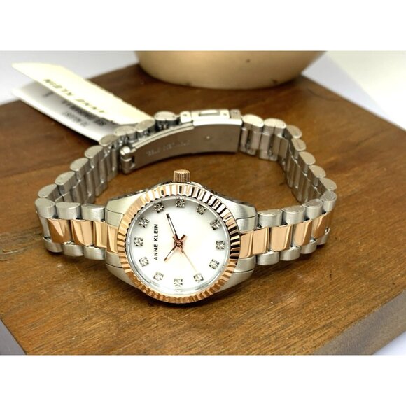 Anne Klein Women\'s Watch AK-5441 Quartz Mother of Pearl Dial Two Tone Steel 26mm main image 8
